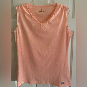 Carhartt Women's V-Neck Tank Top - Light Peach. Size Large. Great Condition!
